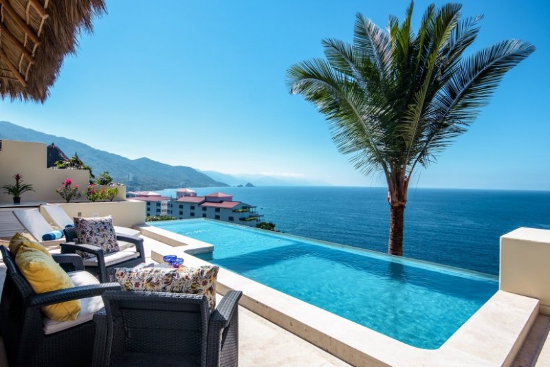 Enjoy stunning ocean views from your private pool