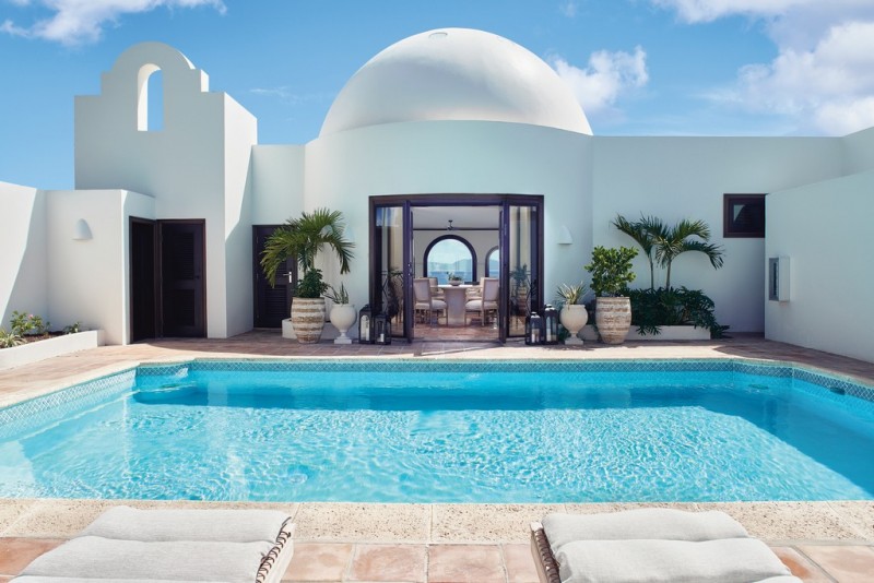 Villa in Anguilla with a large pool and sea view