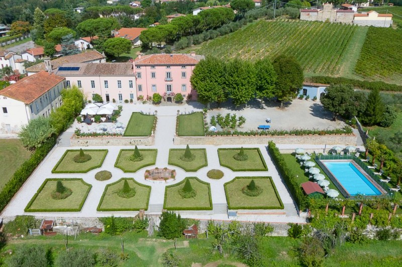 view of villa and pool