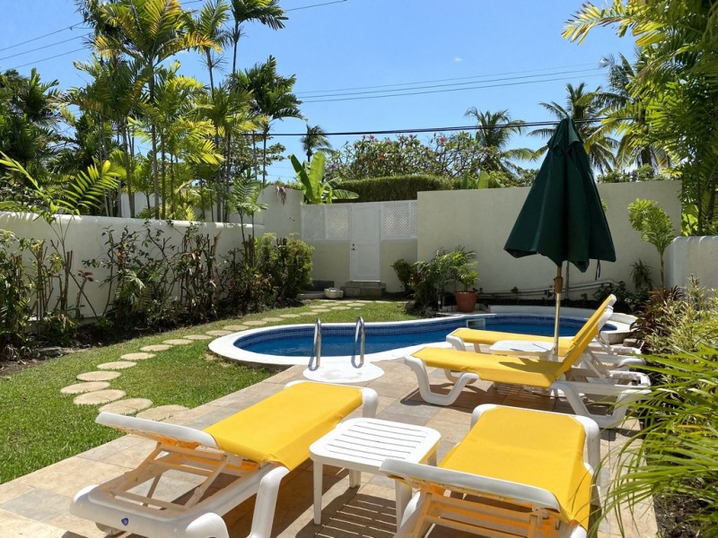 Pool and Garden at Mullins Townhouse 4 in Barbados