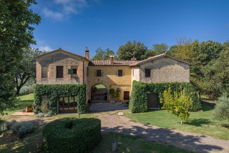 View of villa's traditional exterior