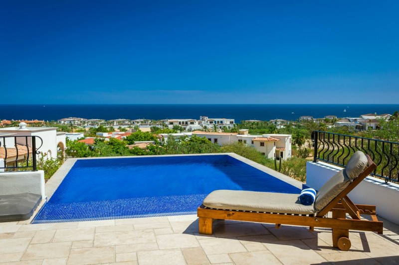 View from the Infinity pool at Villa de los Faros Mexico
