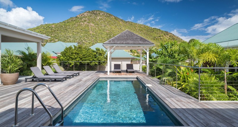 view of pool and villa