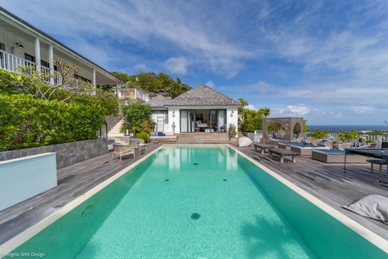 view of pool and villa