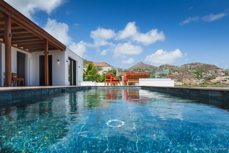 view of pool and villa