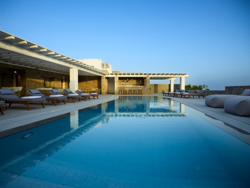 view of villa and pool