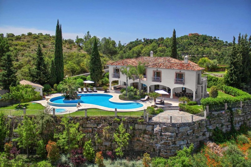 view of Casa San Bernardo and pool