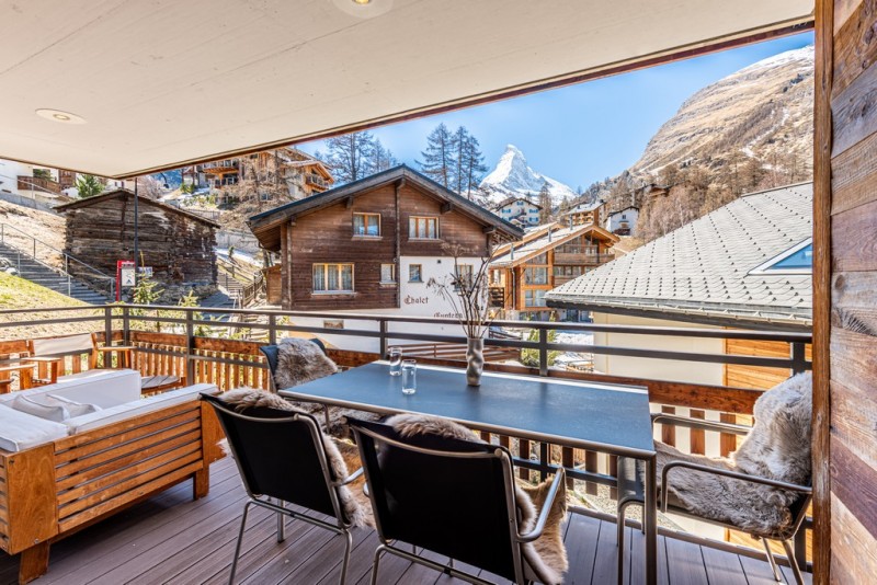 View of the Matterhorn from balcony