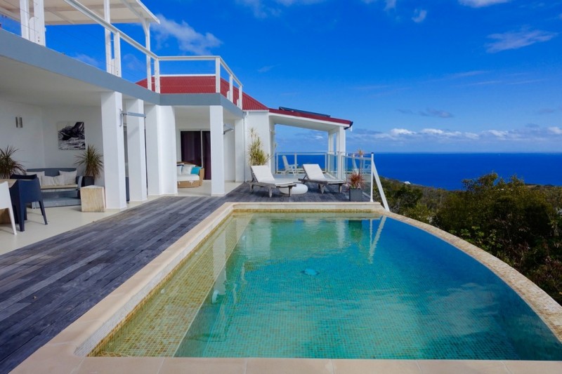 view of villa and pool