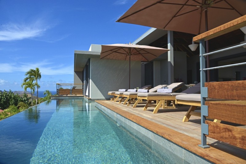 view of pool and villa