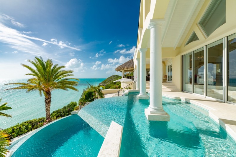 view of pool and villa