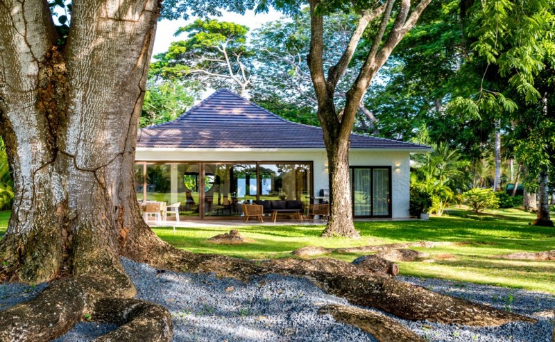 view of villa in woodland