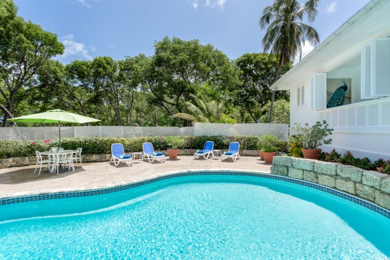 view of villa and pool