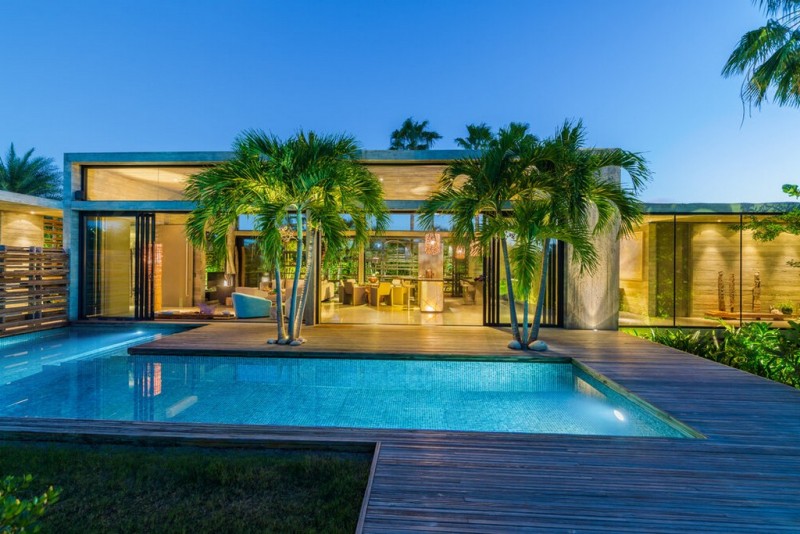 view of pool and villa