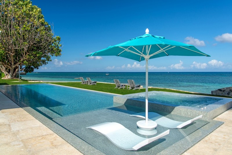 The gorgeous private pool just a stone's throw from the beac