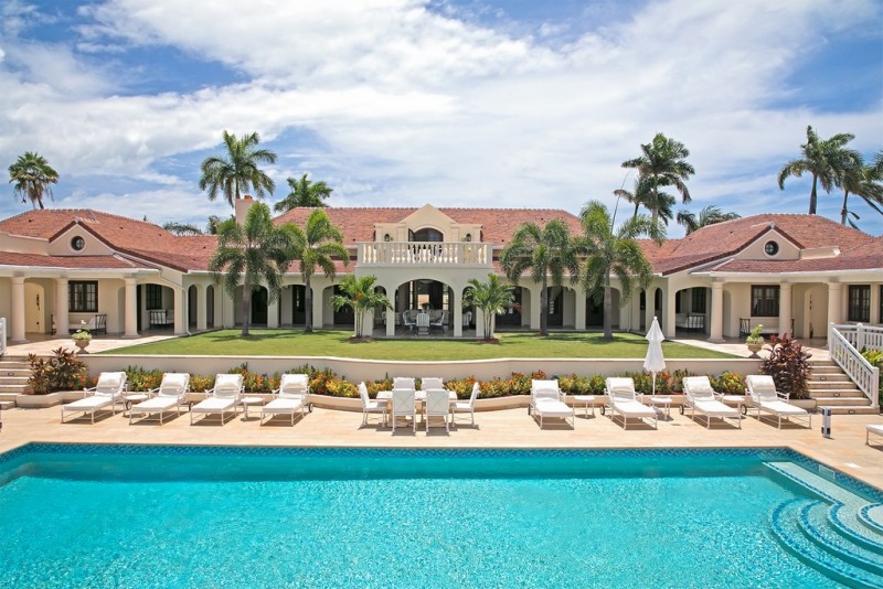 view of pool and villa
