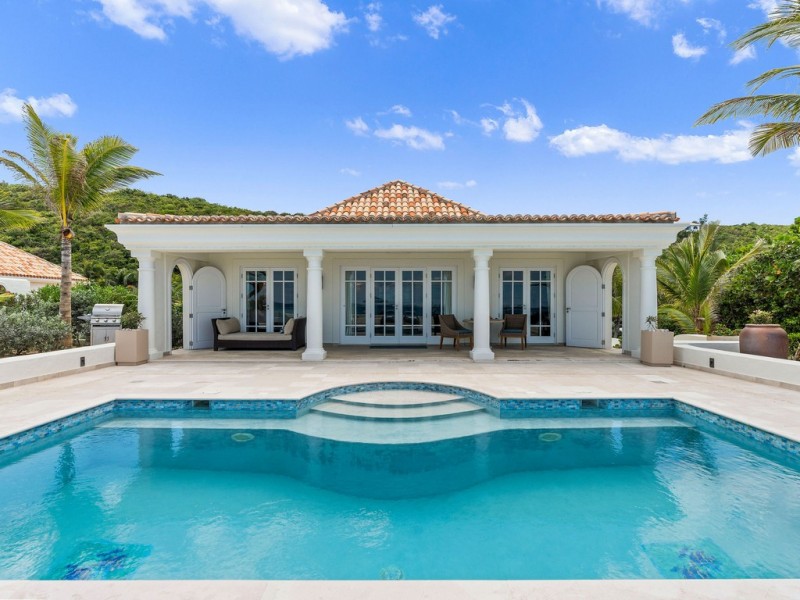 view of pool and villa