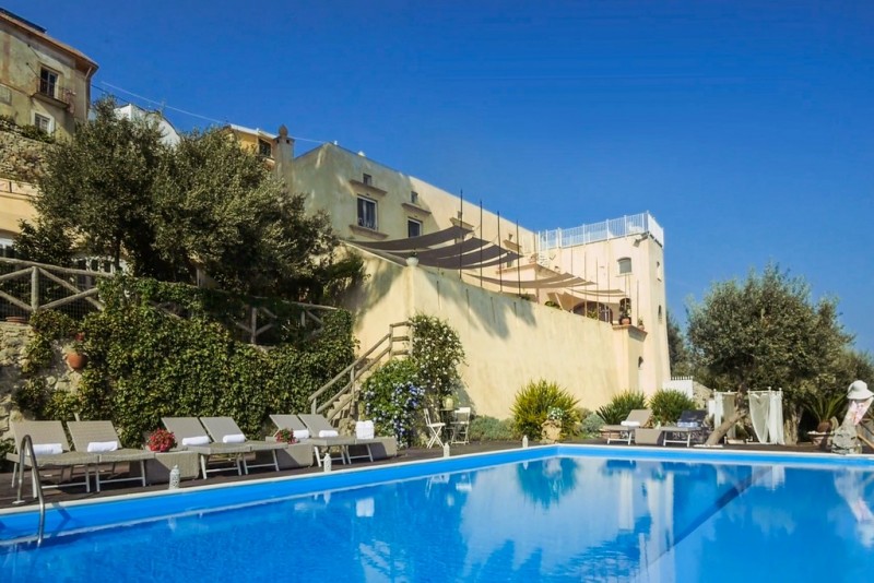 view of pool and villa