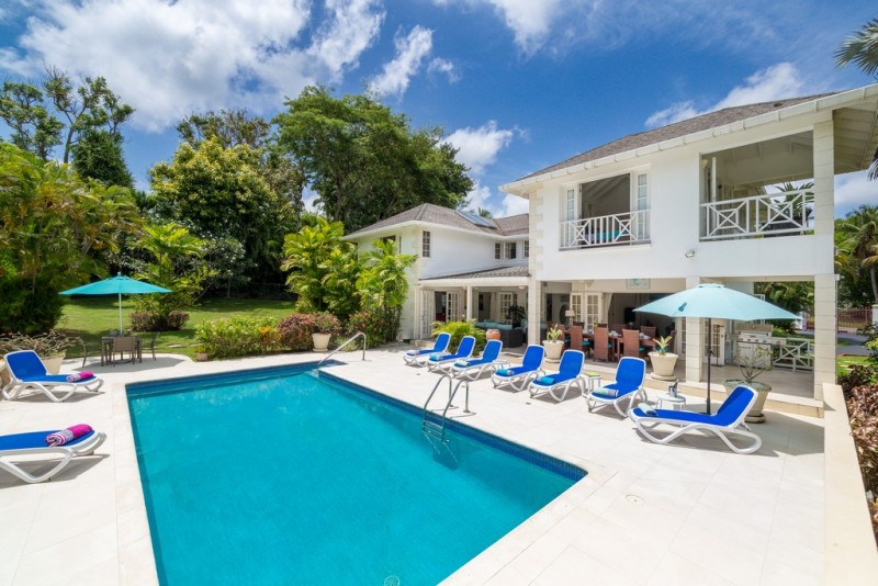 view of pool and villa