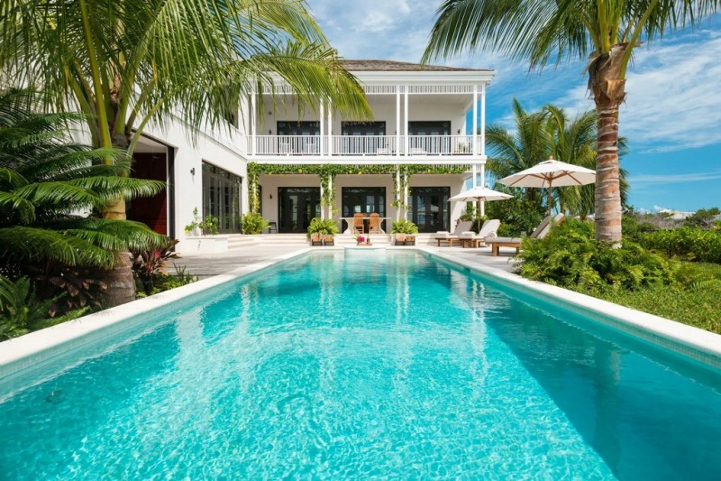 view of pool and villa