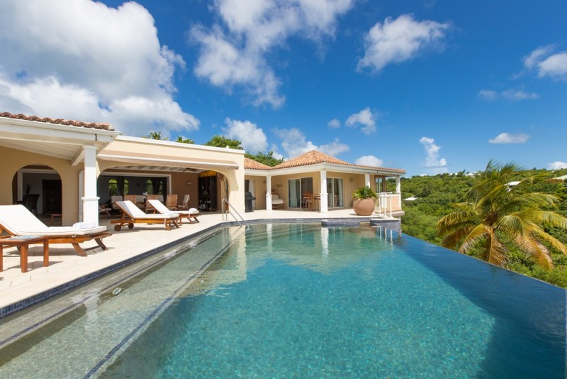 view of pool and villa