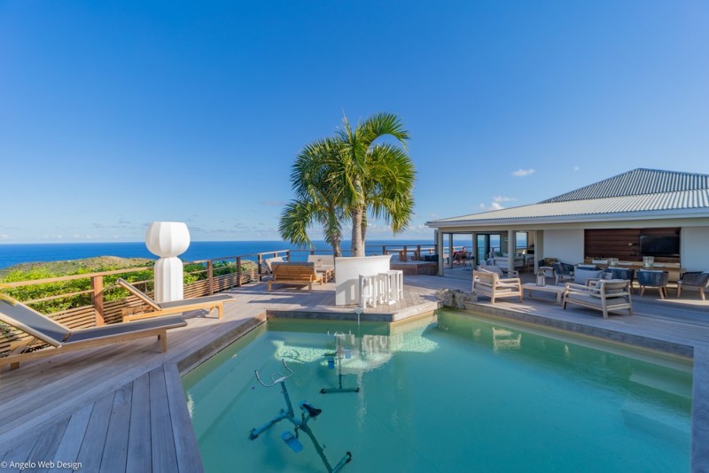view of pool and villa