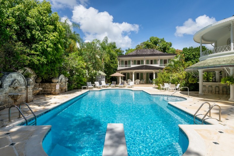 view of pool and villa