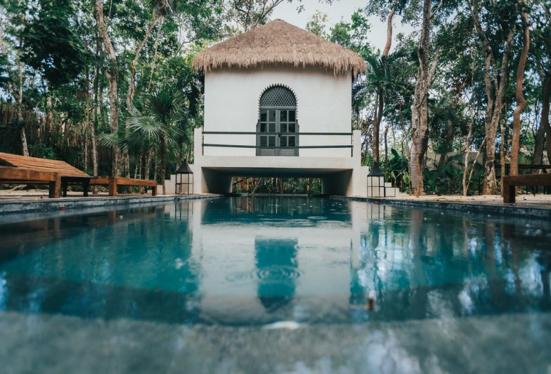 view of pool in grounds