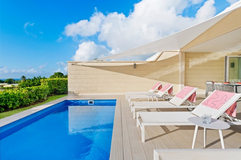 view of pool and villa