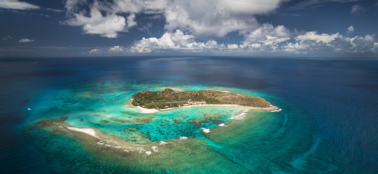 Aerial View of Necker Island