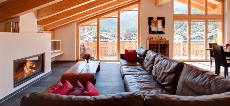 Chalet Zeus Zermatt - Living room