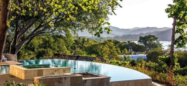 Infinity Pool overlooking the steaming green jungle from Casa Cameleon