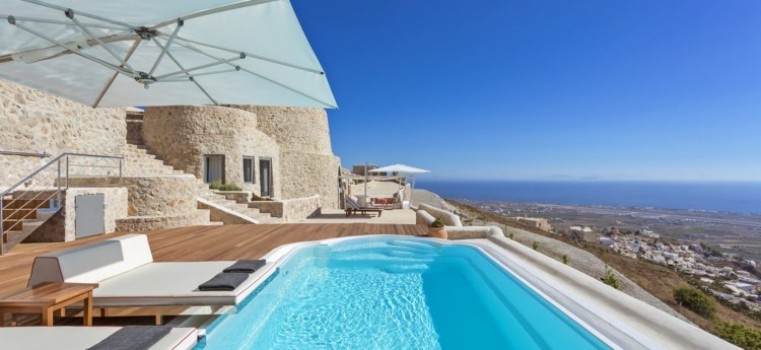 Kamini Villa in Pyrgos, Santorini, Greece