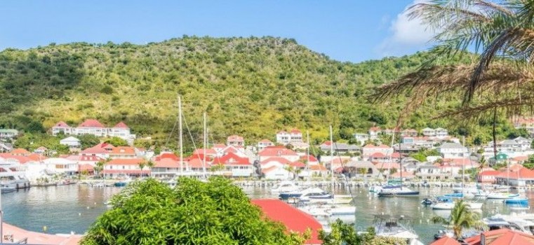 Villa Privilege in St Barts view toward the Harbour