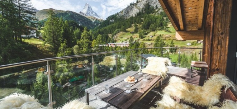 Panicha Penthouse Zermatt - View from terrace