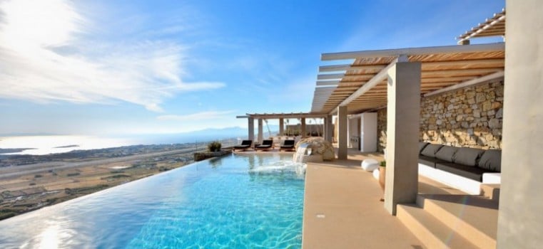 Infinity Pool & Terrace at Villa Prestige, Mykonos