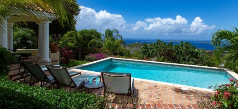 The View from Vista Caribe Villa in St John